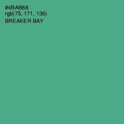 #4BAB88 - Breaker Bay Color Image