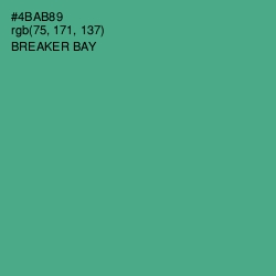 #4BAB89 - Breaker Bay Color Image