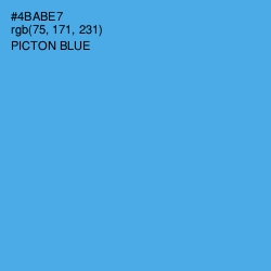 #4BABE7 - Picton Blue Color Image