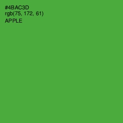 #4BAC3D - Apple Color Image