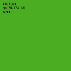 #4BAD21 - Apple Color Image