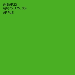 #4BAF23 - Apple Color Image