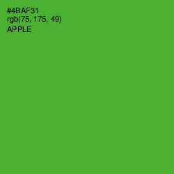 #4BAF31 - Apple Color Image