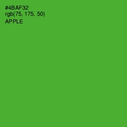 #4BAF32 - Apple Color Image