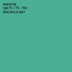 #4BAF96 - Breaker Bay Color Image