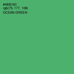 #4BB16C - Ocean Green Color Image