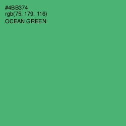 #4BB374 - Ocean Green Color Image