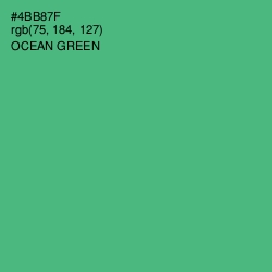 #4BB87F - Ocean Green Color Image