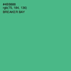 #4BB888 - Breaker Bay Color Image