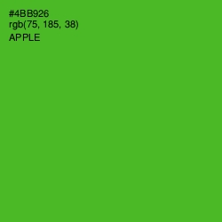 #4BB926 - Apple Color Image