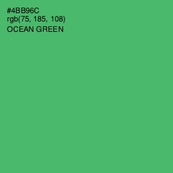 #4BB96C - Ocean Green Color Image