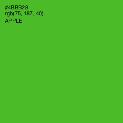 #4BBB28 - Apple Color Image