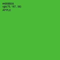 #4BBB38 - Apple Color Image