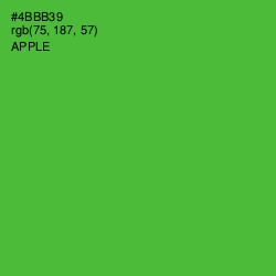 #4BBB39 - Apple Color Image