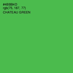 #4BBB4D - Chateau Green Color Image