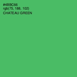 #4BBC66 - Chateau Green Color Image