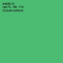 #4BBC72 - Ocean Green Color Image