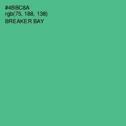 #4BBC8A - Breaker Bay Color Image