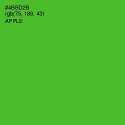 #4BBD2B - Apple Color Image