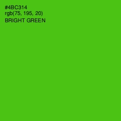 #4BC314 - Bright Green Color Image