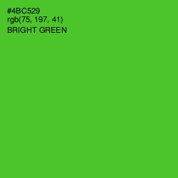 #4BC529 - Bright Green Color Image