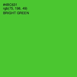 #4BC631 - Bright Green Color Image