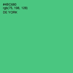 #4BC680 - De York Color Image