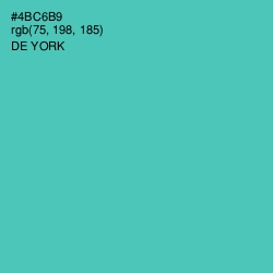 #4BC6B9 - De York Color Image