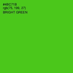 #4BC71B - Bright Green Color Image