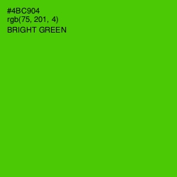#4BC904 - Bright Green Color Image
