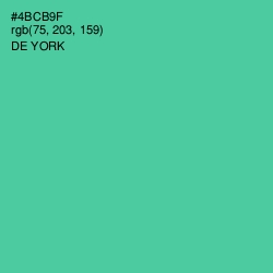 #4BCB9F - De York Color Image