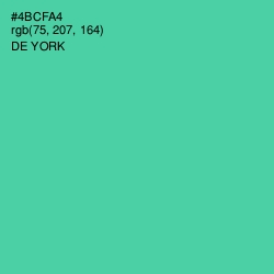 #4BCFA4 - De York Color Image