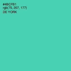 #4BCFB1 - De York Color Image