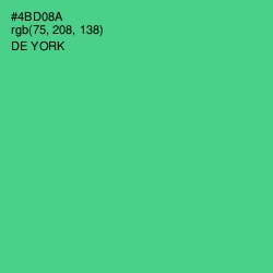 #4BD08A - De York Color Image