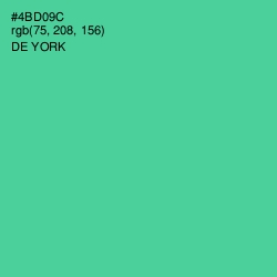 #4BD09C - De York Color Image