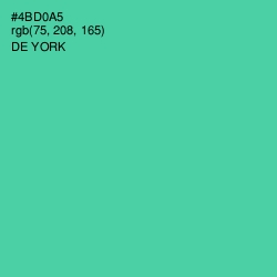 #4BD0A5 - De York Color Image