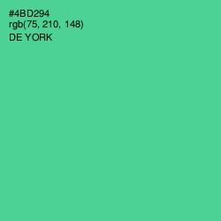 #4BD294 - De York Color Image