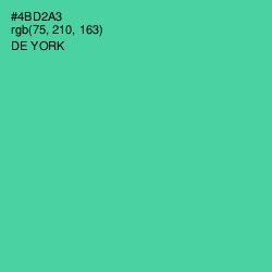 #4BD2A3 - De York Color Image