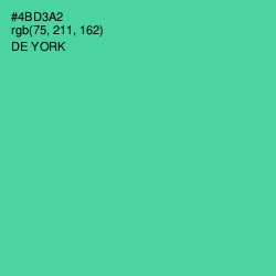 #4BD3A2 - De York Color Image