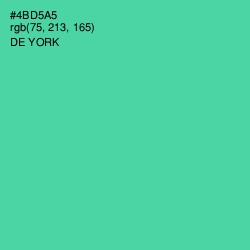 #4BD5A5 - De York Color Image