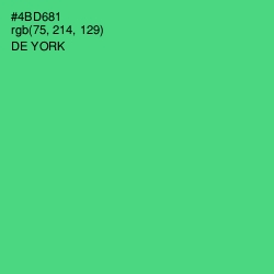 #4BD681 - De York Color Image
