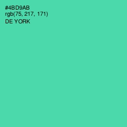 #4BD9AB - De York Color Image