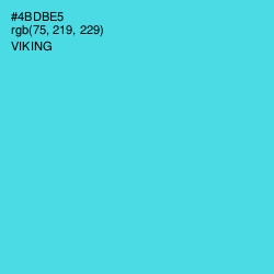 #4BDBE5 - Viking Color Image