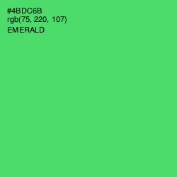 #4BDC6B - Emerald Color Image