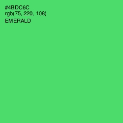 #4BDC6C - Emerald Color Image