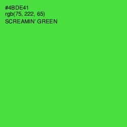 #4BDE41 - Screamin' Green Color Image