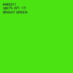 #4BE311 - Bright Green Color Image