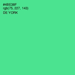 #4BE38F - De York Color Image