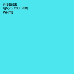 #4BE6EE - Turquoise Blue Color Image