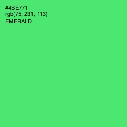 #4BE771 - Emerald Color Image